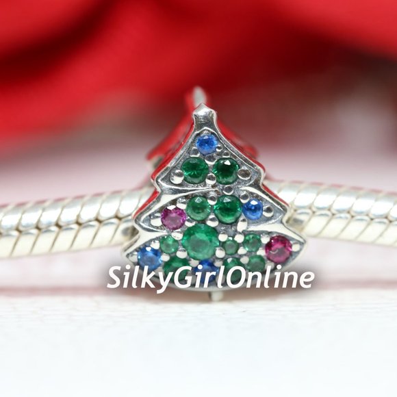 Pandora Christmas Tree Charm 790018C01 - Picture 1 of 5